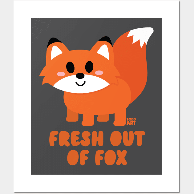 FRESH OUT OF FOX Wall Art by toddgoldmanart